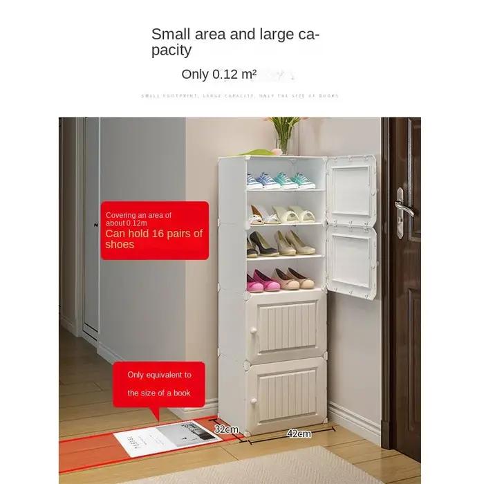 Meubles de maison pliants pour chaussures T1, armoires de salon simples, organisateurs de stockage d