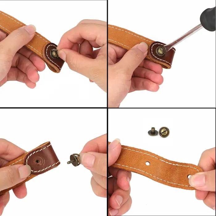 Sangle de fusil de chasse en cuir de buffle Tourbon réglable pour hommes occasions de chasse confortables et durables