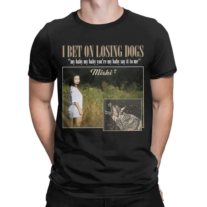 Mitski-T-shirt à manches courtes et col rond pour homme, vêtement classique en coton, nouveauté