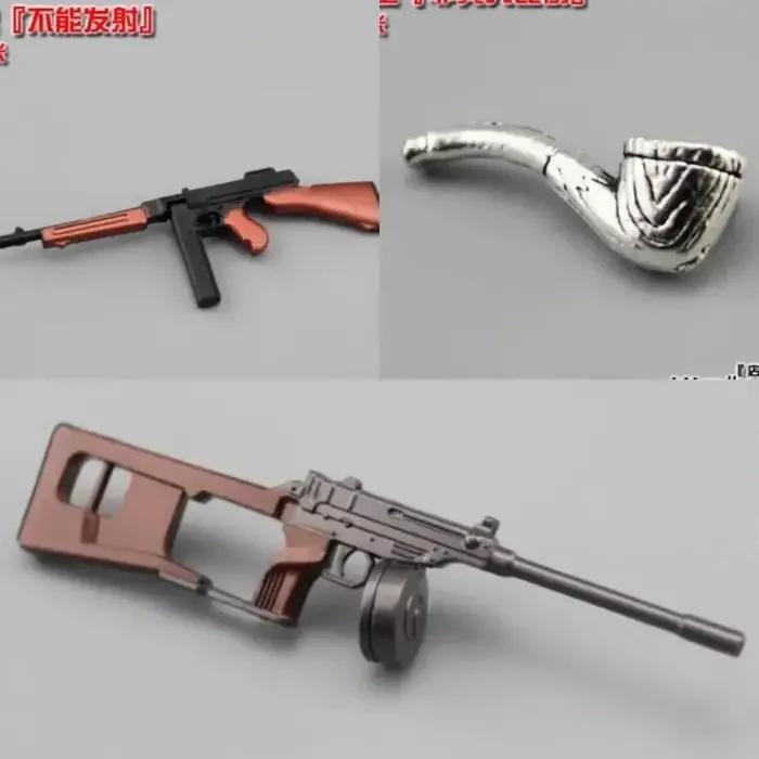 En stock, modèle de fusil miniature en alliage à l'échelle 1/12