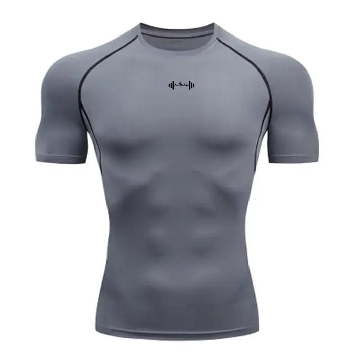 T-shirt de compression pour homme à manches courtes