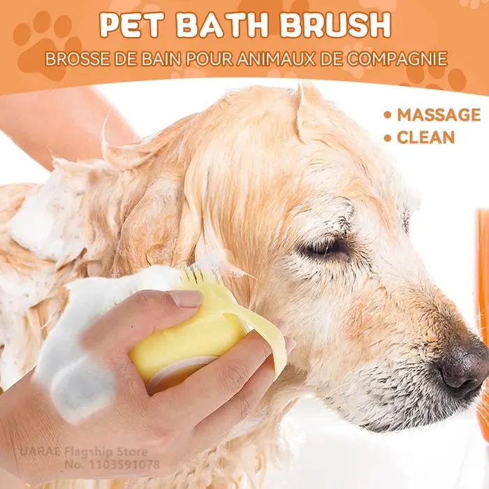 Brosse de bain pour chien