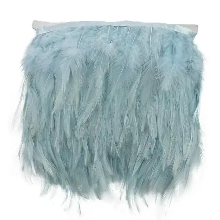 Plumes de faisan colorées de 5 mètres sur ruban, garniture de frange, décor de plumes pour vêtements