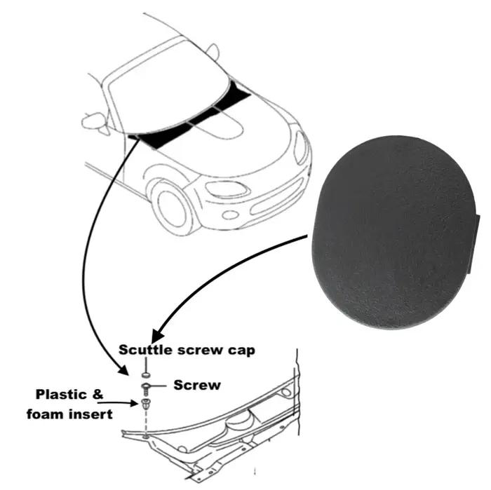 Ensemble de vis de pare-brise Laser pour Mazda 3 BK 2003 – 2010 MX5 Miata, pour Ford Laser, avec cou