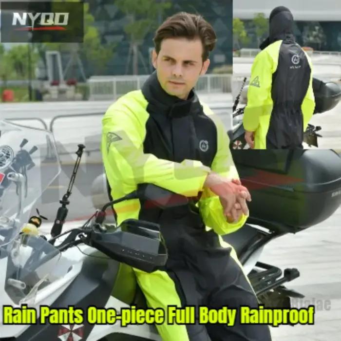 Manteau imperméable et pantalon de pluie pour moto