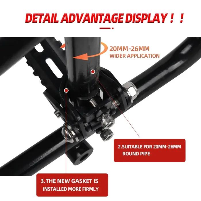 Repose-pieds avant pliants pour moto, pinces pour BMW R1250GS, Runder GS R 1200 GS 1250 GS Adventure