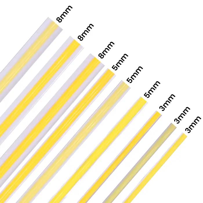Bande lumineuse LED COB ultra mince, RA90, haute luminosité, flexible, éclairage linéaire domestique