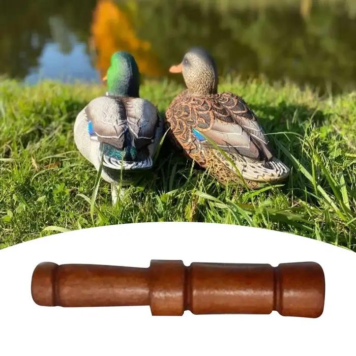Appel canard colvert en bois portable pour chasse - Sifflet imitation son naturel pour expéditions