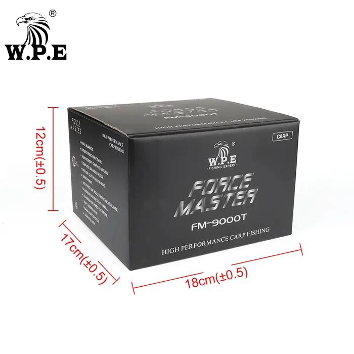 W.P.E-Moulinet de pêche à la carpe FM9000, 9 + 1 roulements à billes, rapport d'engrenage 4.4:1, bob