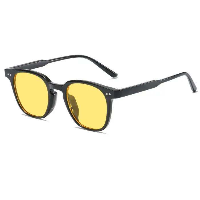 Nouvelles lunettes de soleil carrées vintage pour femmes et hommes