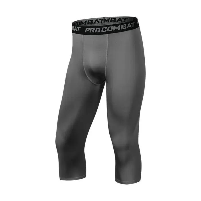 Pantalon court moulant 3/4 pour hommes