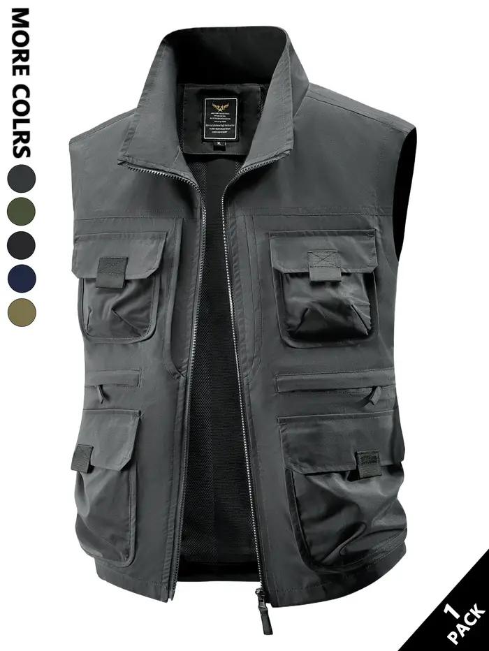 Gilet de travail décontracté pour hommes, coupe-vent et anti-chaleur, adapté aux déplacements quotid