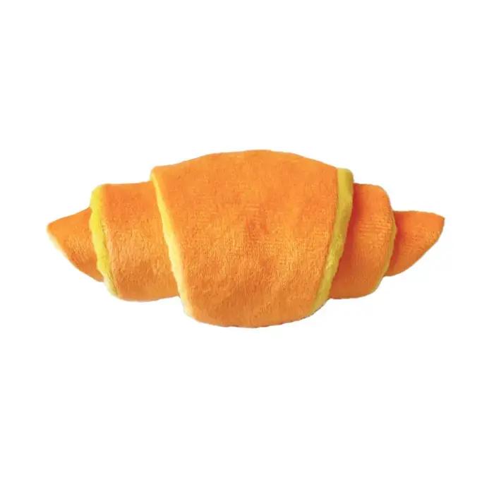 Jouet en peluche en forme de croissant pour chiens de petite à moyenne taille, idéal pour jouer, mâcher, râper et renifler, stimule la curiosité et l'intelligence de votre animal de compagnie