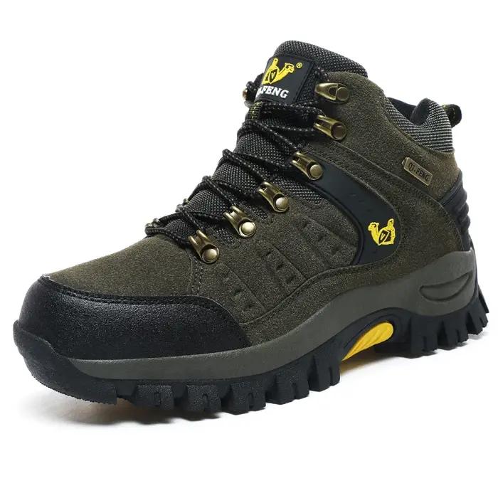 2025 grande taille Couples en plein air montagne désert escalade chaussures hommes femmes cheville randonnée bottes mode