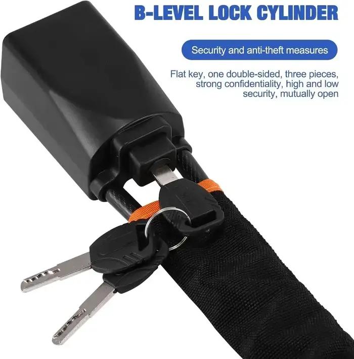 Dispositif antivol universel fer robuste avec boucle de ceinture de sécurité câble en acier pour véhicules et objets personnels protection durable occasions spéciales
