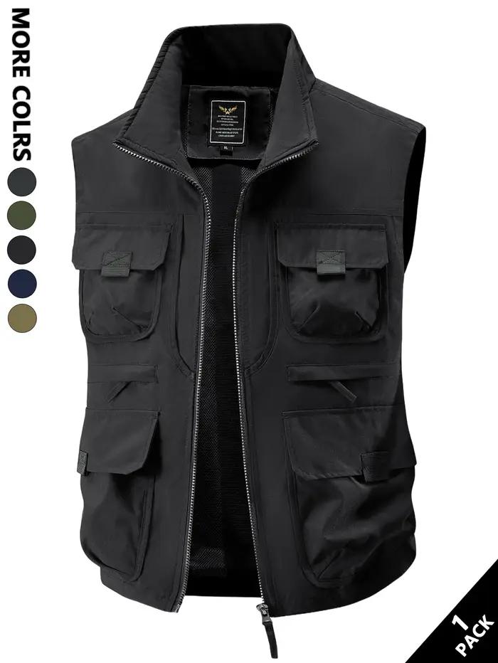 Gilet de travail décontracté pour hommes, coupe-vent et anti-chaleur, adapté aux déplacements quotid