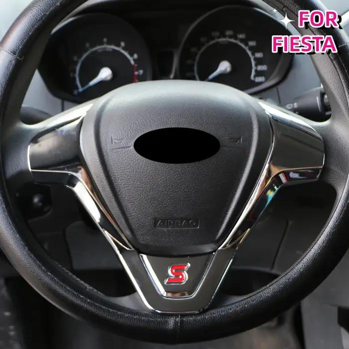 Autocollant décoratif de garniture de couverture de volant, accessoires de style de voiture pour For