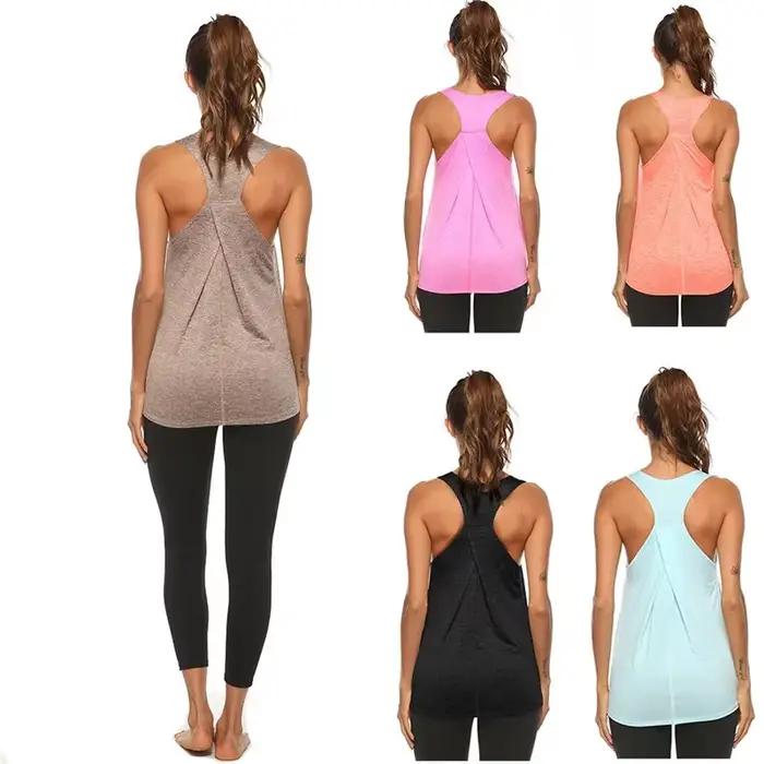 STOUREG sans manches dos nageur entraînement Yoga débardeurs femmes course formation Yoga chemises h