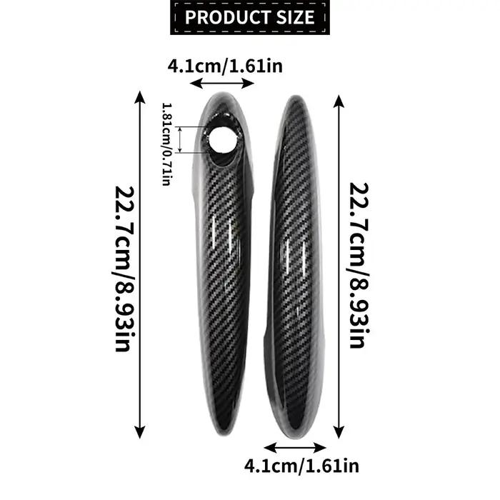 Pour BMW MINI Cooper S R50 R52 R53 R55 R56 R57 R58 R59 R61, couvre-poignée de porte de voiture noir