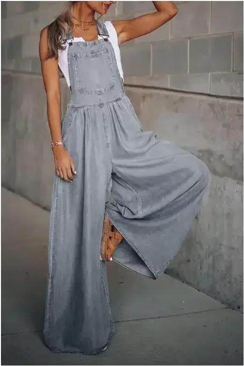 Salopette en Denim pour Femme