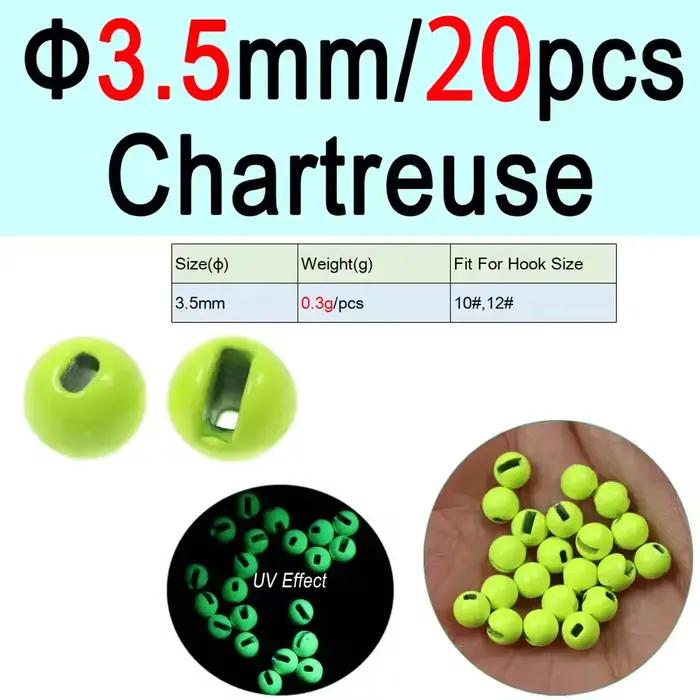 Vampfly 20 pièces perles de tungstène à fente