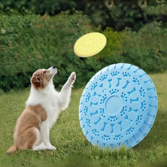 Disque volant durable pour chiens de taille moyenne/grande : Frisbee résistant aux morsures pour le jeu et