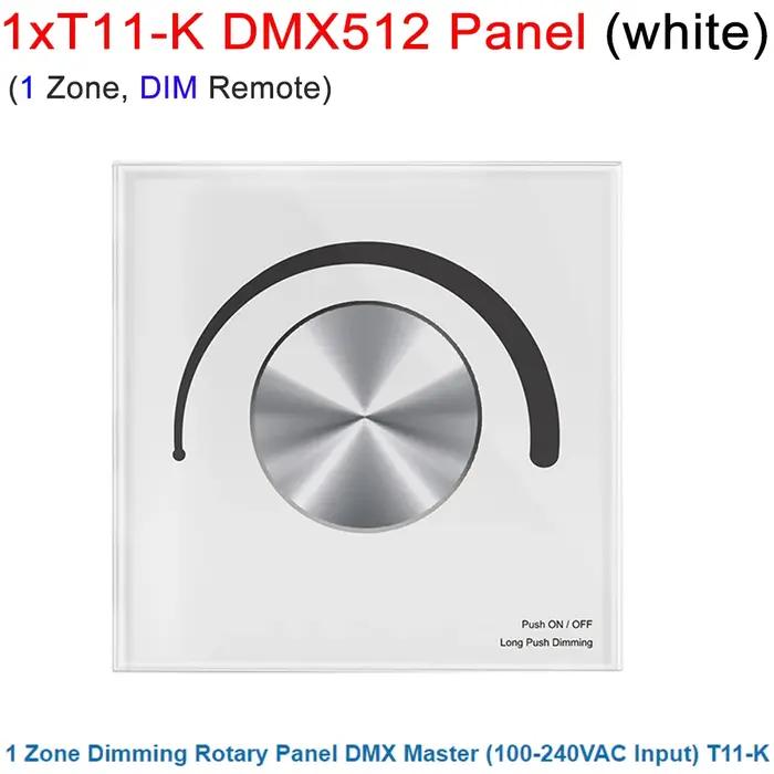 Skydance 2.4G RF gradation sans fil Panl télécommande 1 2 4Zone bouton tactile support mural rotatif PF1-2 PK1 T11-K