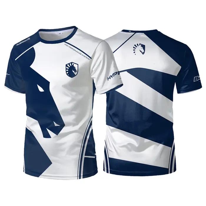 Liquid Team Team Uniformes CS:GO E-sports Compétition Entraînement Costumes Hommes Sports T-shirts R