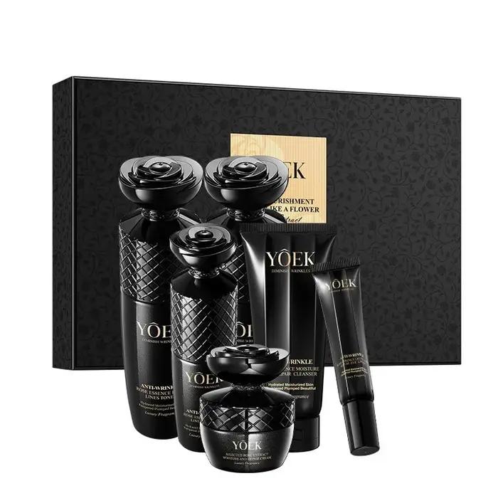 Ensemble de soins de la peau Anti-rides à l'extrait de rose pour peau sensible nettoyage en profondeur équilibre et hydratation intenseUsageIdéesOccasionsSpéciales