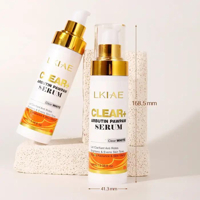 Sérum éclaircissant à l'arbutine LKIAE hydratant pour éliminer taches brunes points noirs mélanine hyperpigmentation tous types de peau