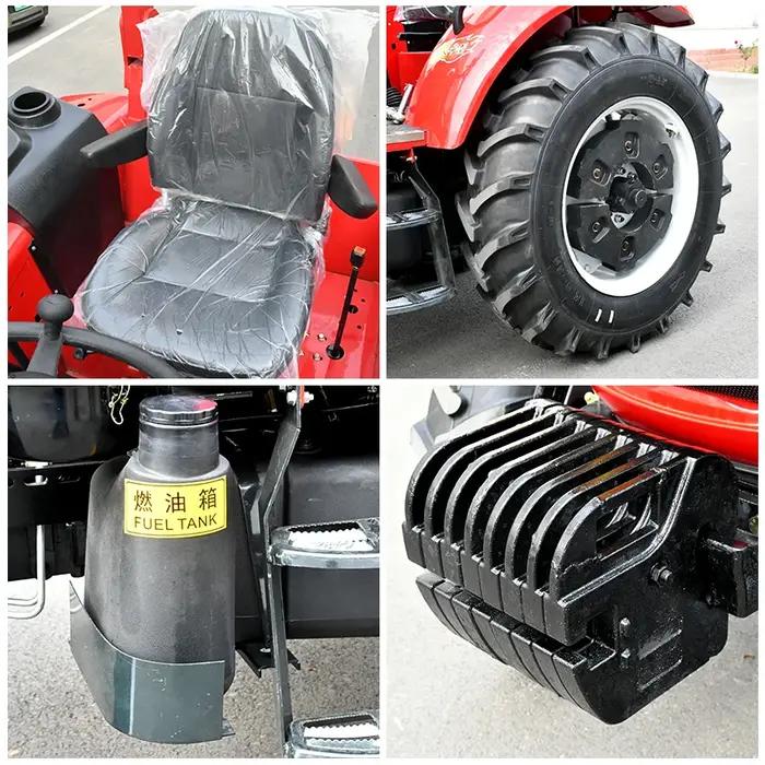 Mini tracteur agricole 4x4 puissant et robuste pour travaux lourds et préparation du sol en exploitation农业生产小型拖拉机4x4强力耐用适合重作业和耕地使用