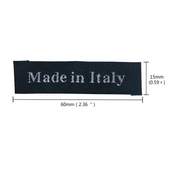 Étiquettes de vêtements fabriquées en italie, étiquette Zakka tissée à la main, à coudre personnalisées pour accessoires de travail manuel