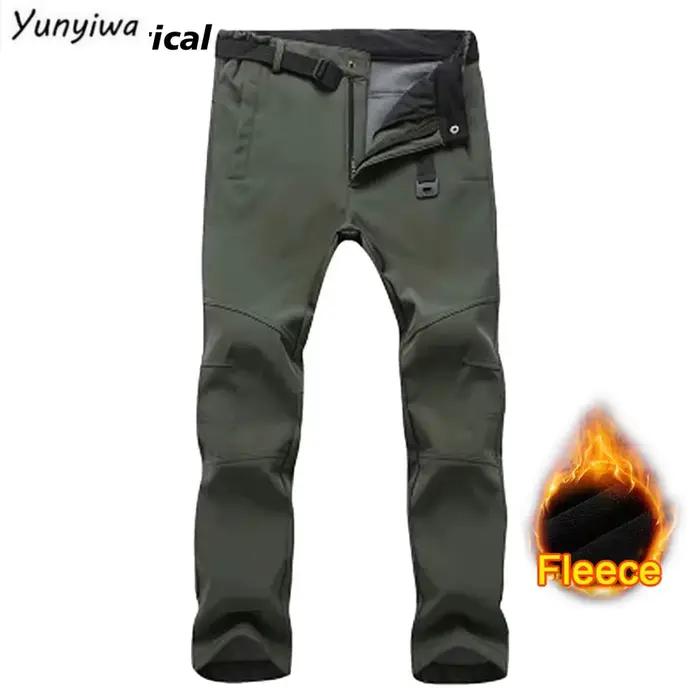 Pantalon softshell hiver homme imperméable coupe-vent randonnée ski chasse montagne
