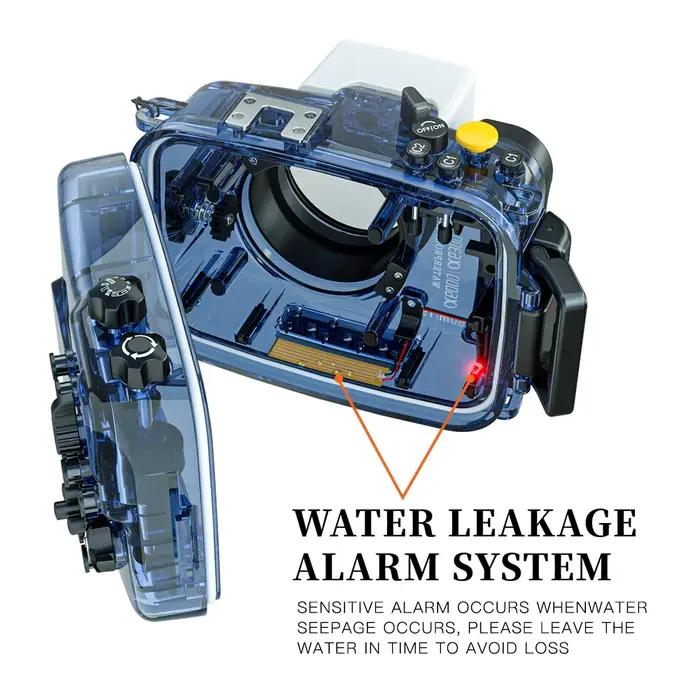 Dispositif d'alarme de fuite d'eau Seafrogs robuste protection maison sécurité nuit détecteur fuite eau compatible caméras sous-marines appareils photo professionnels occasions spéciales