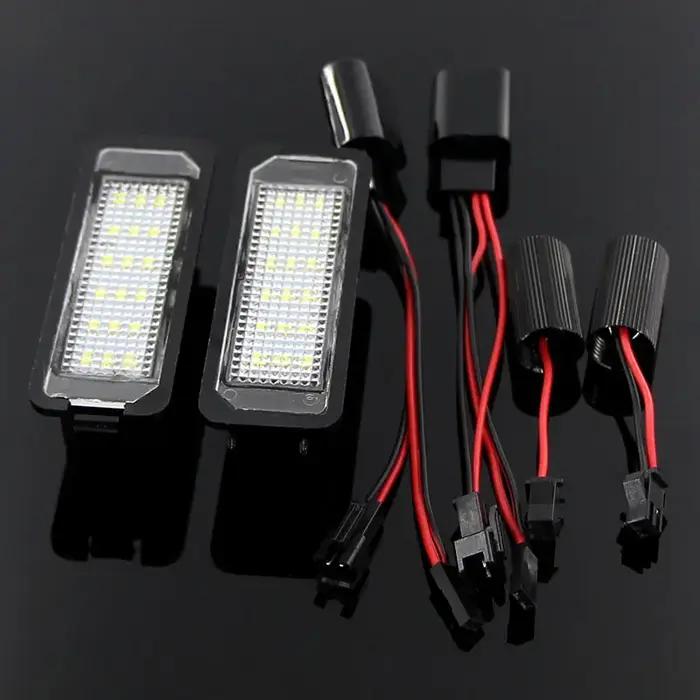 Kit d'éclairage de plaque de planificateur de numéro à LED blanche, lumière automatique Canbus, styl