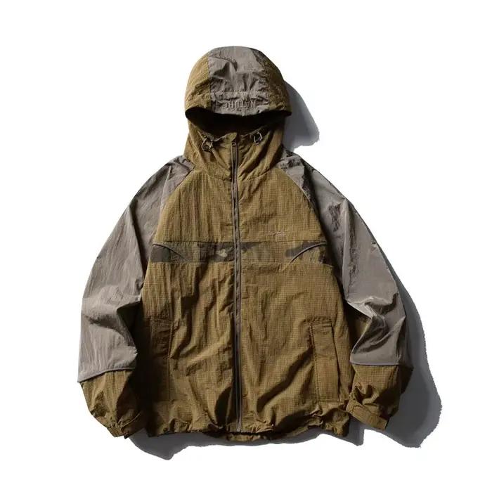 Veste à capuche résistante à l'eau de Style extérieur de montagne pour hommes, Trench de marque tend