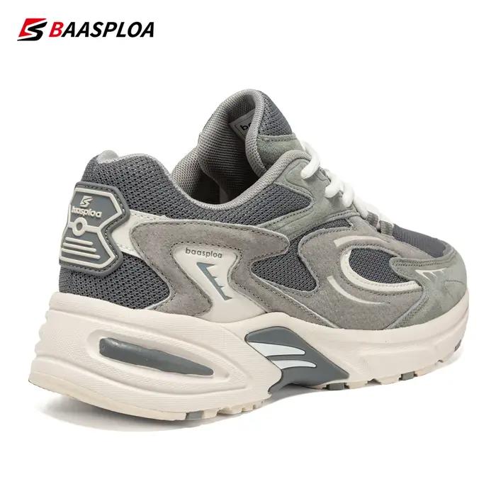 Baasploa-Chaussures de course légères en maille pour hommes, chaussures de sport décontractées, resp
