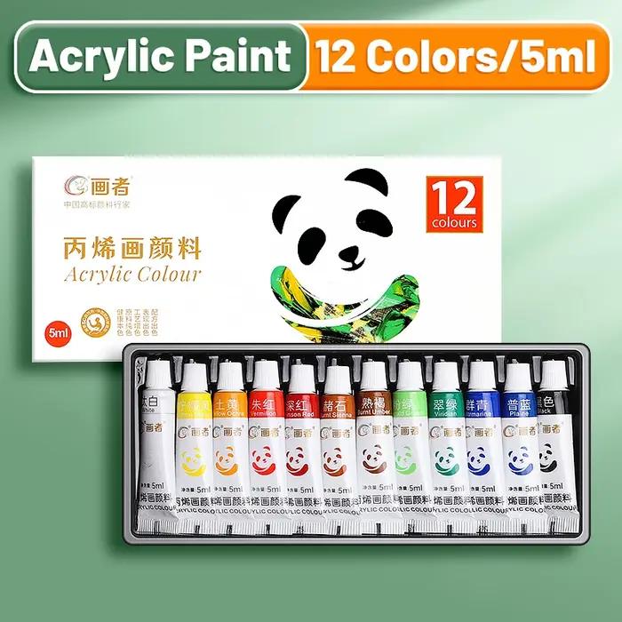 Ensemble de peinture acrylique portable Water-Verde, Art, Pigments, DlY Craft, Dessin, Peinture, Toi