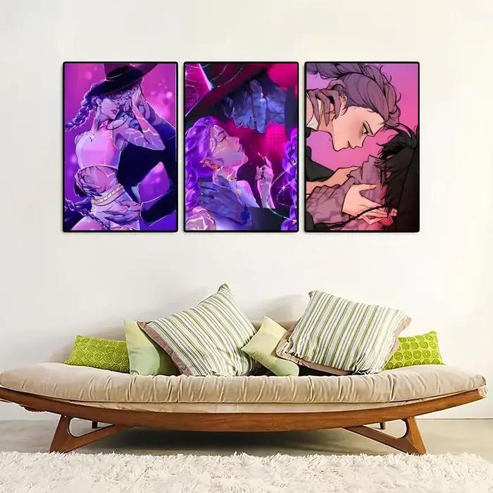 Affiche D-Demon Hunters Anime Vintage Style Moderne Décoration Murale Chambre Salon Occasions Spéciales