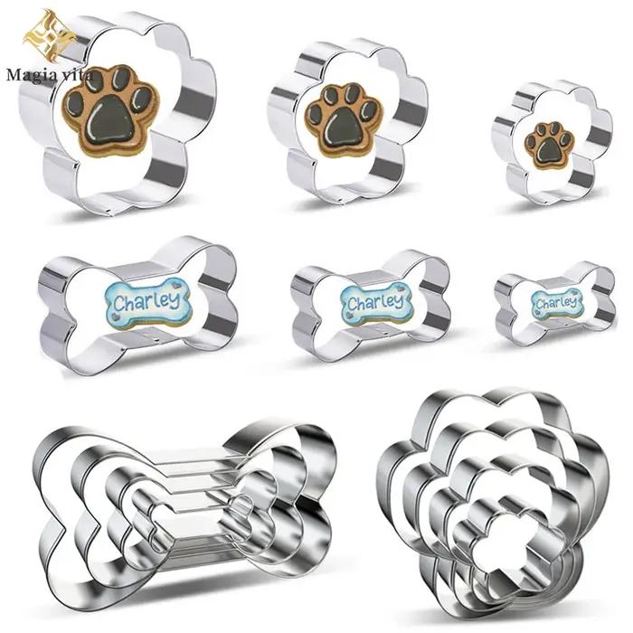 Cutter à biscuits en forme d'os en acier inoxydable pour gâteaux fondants et pâtisseries occasions spéciales