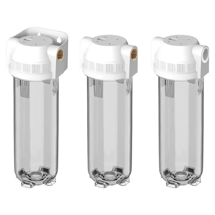 Filtre de bouteille résistant de 10 pouces, filtres à eau PET transparents remplaçables pour purific