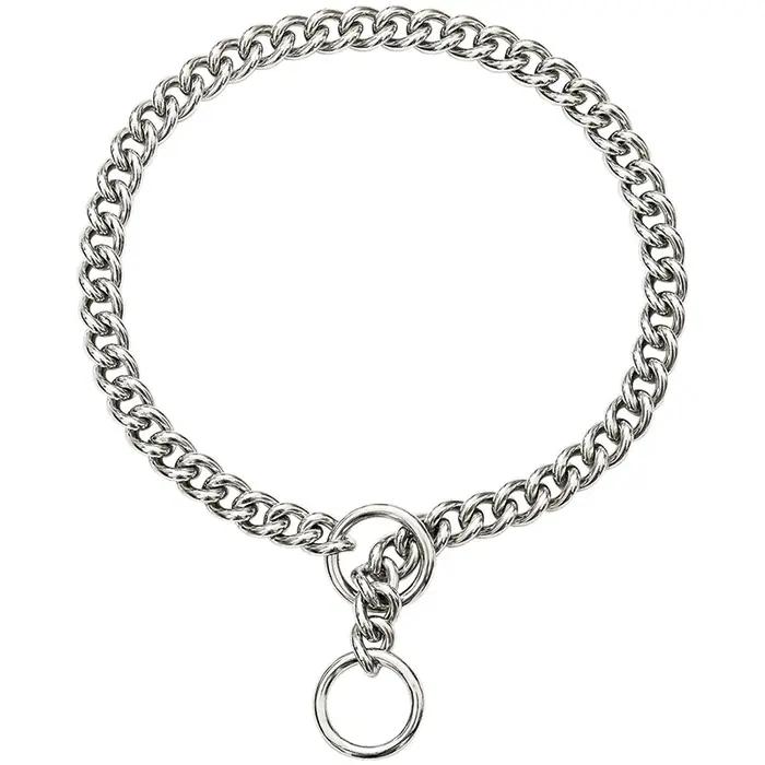 Collier de chaîne pour chien en argent Durable
