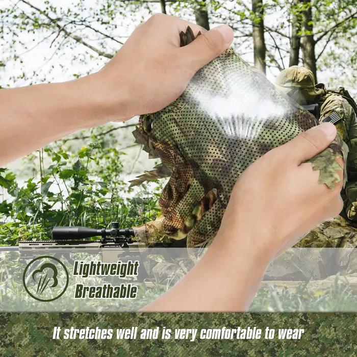 Gants camouflage 3D feuilles unisexes - Chasse