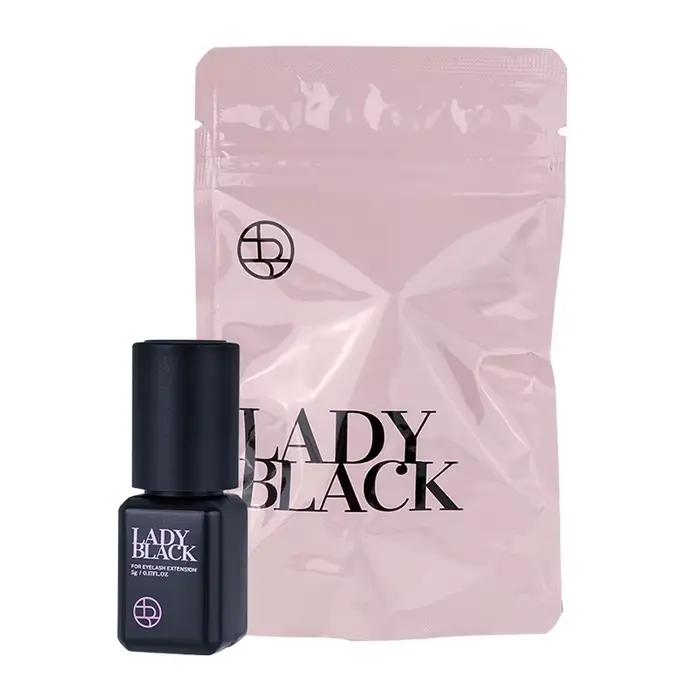 5/10 Bottles 5ml Lady Black Eyelash Extension Glue Sky Zone Strong Fast Drying False Eyelashes Glue