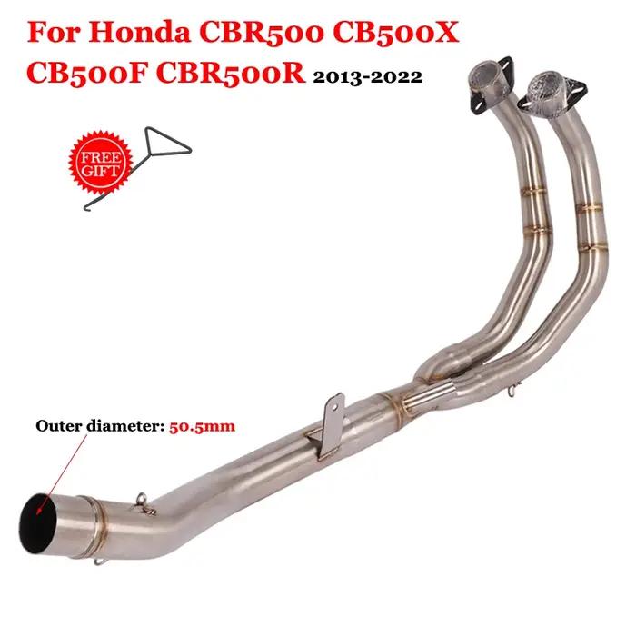 Système d'échappement sans lacet pour moto Honda CBR500 CB500X CB500F CBR500R CBR 500 2013 – 2022