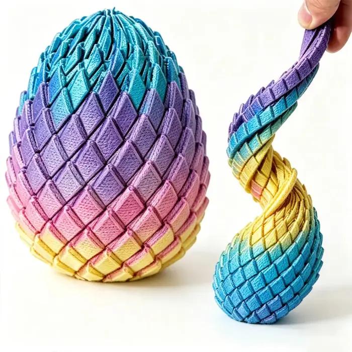 Modèle d'oeuf de dragon imprimé en 3D anti-stress décoratif pour bureau occasion spéciale création imaginative