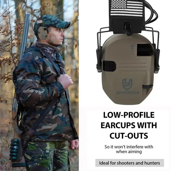Casque de Protection Sécurité Tactique Anti-Bruit Amplification Son Outils Chasse Plein Air Occasions Spéciales