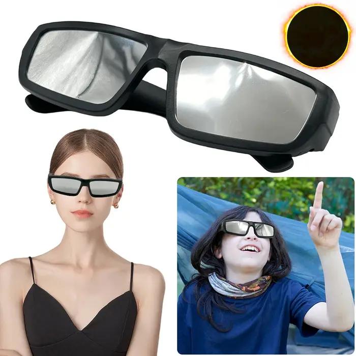 Lunettes d'observation d'éclipse solaire certifiées ISO - pack 1 à 5 paires pour chasseurs