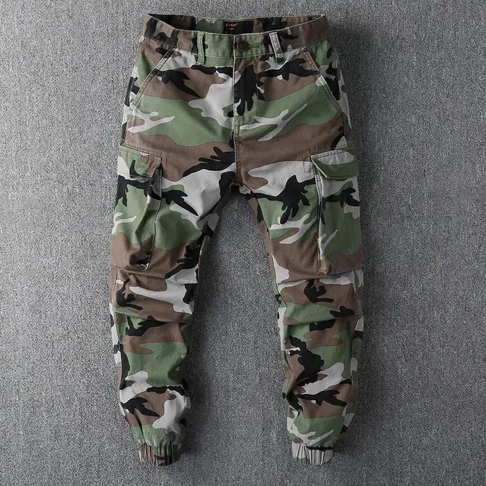 Pantalon cargo randonnée camouflage loose homme - Sport hiking chasse confortable