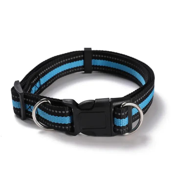 Collier pour chien avec double anneaux en D pour chiens de petite, moyenne et grande taille, harnais de promenade durable pour Labrador et Golden Retriever